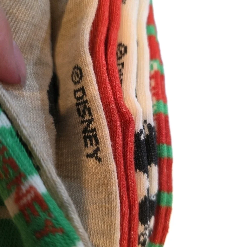 Disney 'Nightmare Befoee Xmas' Themed Socks 4-10 Set Of 5 Socks